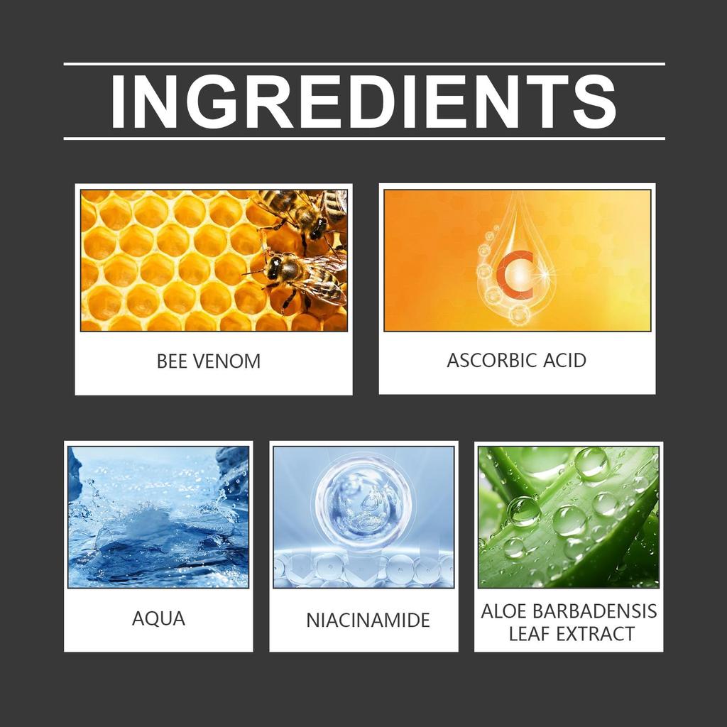 OUHOE Bee Venom Dark Spot Repair Essence Lightens Dark Spots, Enhances Skin Radiance and Brightness, Skin Care 30ml