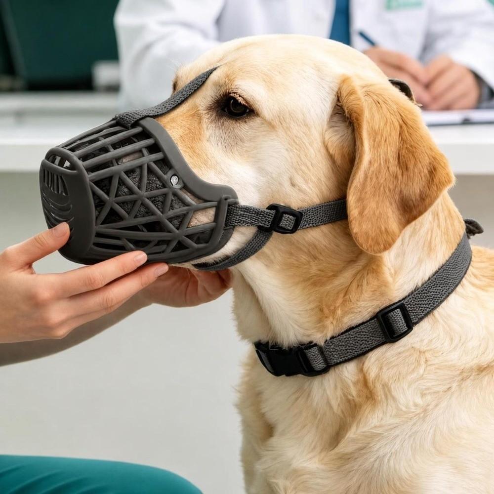 7 Sizes Available Pet Mouth Mask Adjustable Strap Anti-Bite Muzzle Dog Mouth Cover for Dogs