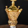 Middle Eastern Golden Charcoal Incense Burner Iron Art Arab Living Room Decoration Crafts Incense Insertion Candlestick