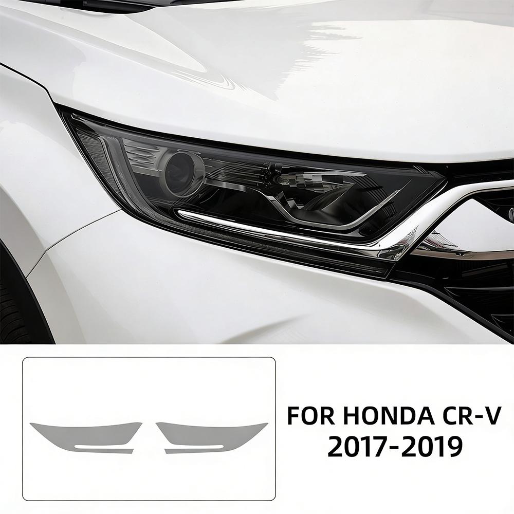 TPU Car Headlight Protective Film For Honda CRV 2017 2018 2019 2020-2024 Transport Smoke Anti-Scratch Auto External Accessories. For 17-19 smoked