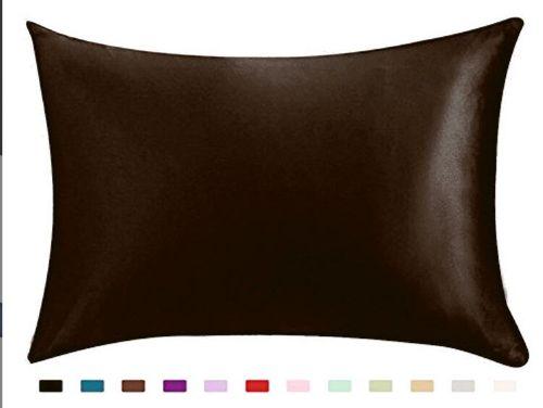 100% Queen Standard Satin Silk Soft Mulberry Plain Pillowcase Cover Chair Seat Square Pillow Cover Decorations for Home Pillow