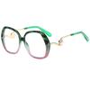 Elegant Large Frame Womens Reading Glasses Transparent Fashionable Designer Pearl Eyeglasses Anti Blue Light Magnifying