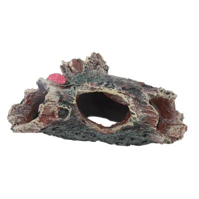 Aquarium Tree Truck Decoration Resin High Simulation Fadeless Fish Tank Tree Truck Ornament with Holes