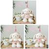 Plush Bunny Desk Companion With Floral Dress For Kids And Adults