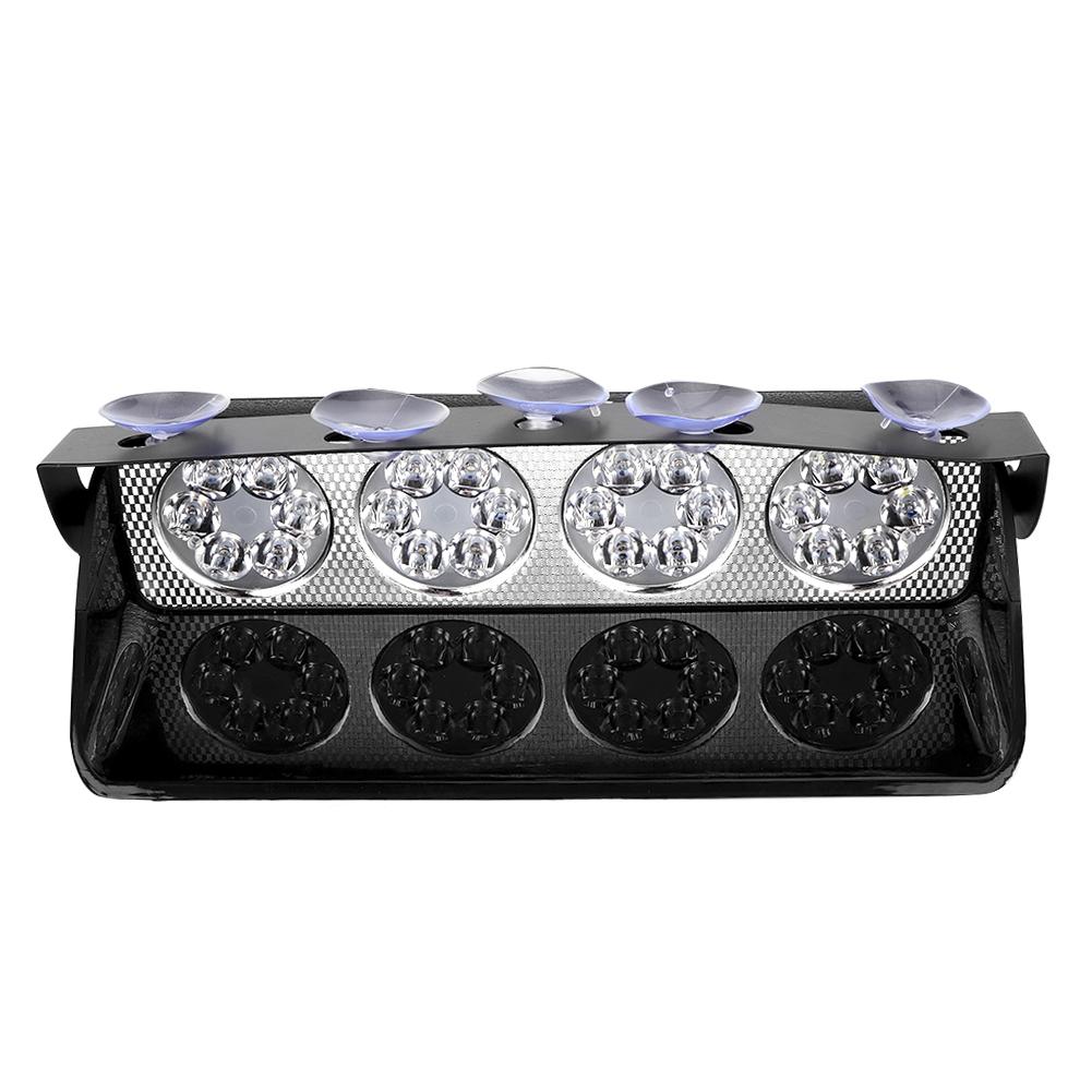 

12 В 24 Вт 2000 лм светодиодный стробоскоп аварийный свет присоска предупреждающая сигнальная лампа безопасности (Белый желтый ) белый/жёлтый