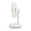 Adjustable Speed Desk Fan for Home, Quiet Operation Fan with LED Bedside Small Light Function, Rechargeable Handheld Fan, Portable Mini Fan for