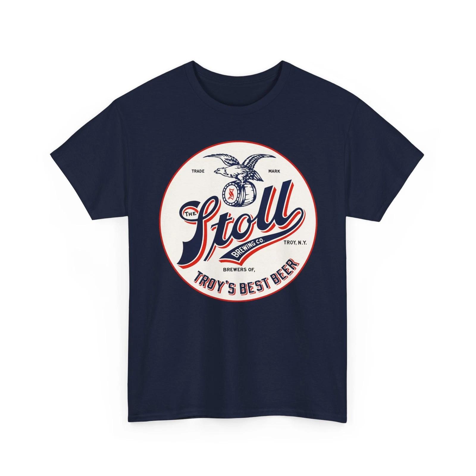 Stoll Brewing Co Troy New York Eagle Keg Pre-Prohibition Beer Breweriana T-Sirt S