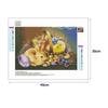 2 piezas 40*30CM Kits de Punto de Cruz de Pollito y Conejo de Pascua 5D DIY Set de Pintura de Diamantes con Taladro Completo Resistente a la Radiación Decoración para el Hogar y el Dormitorio
