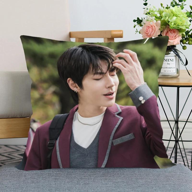 KPOP Hwang In Yeop Pillow Case True Beauty For Home Decorative Pillows Cover Invisible Zippered Throw PillowCases 45X45cm