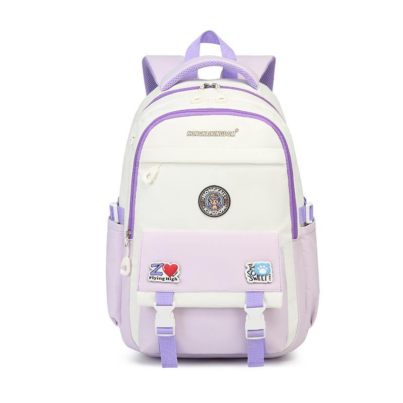 New schoolbag School college student backpack Simple leisure travel backpack Multifunctional large-capacity bag