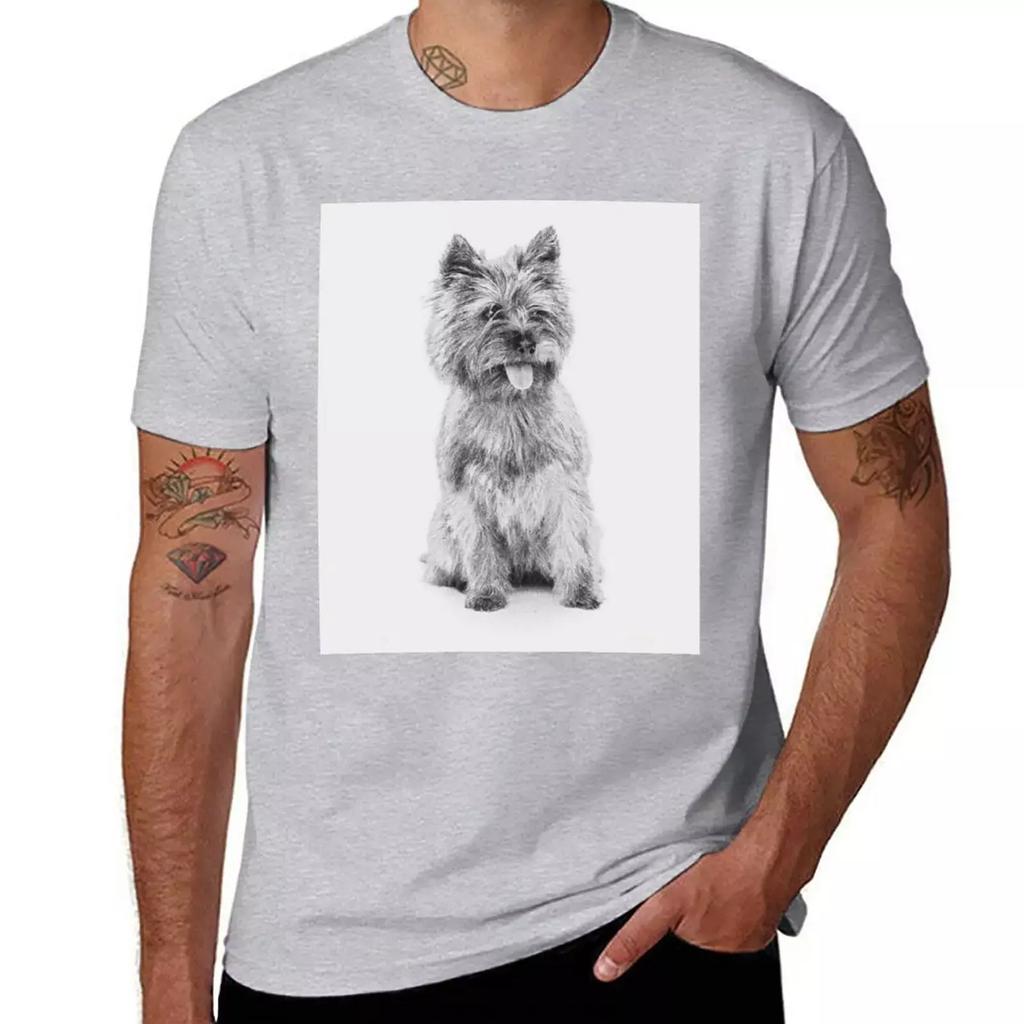 Cairn Terrier - 3a T-Shirt anime sweat shirts graphic tees mens plain t shirts