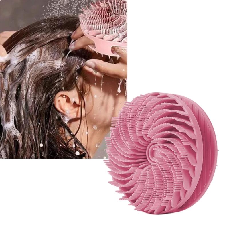 Double Sided Silicone Bath Brush For Gentle Exfoliation And Deep Cleansing With Ergonomic Handle