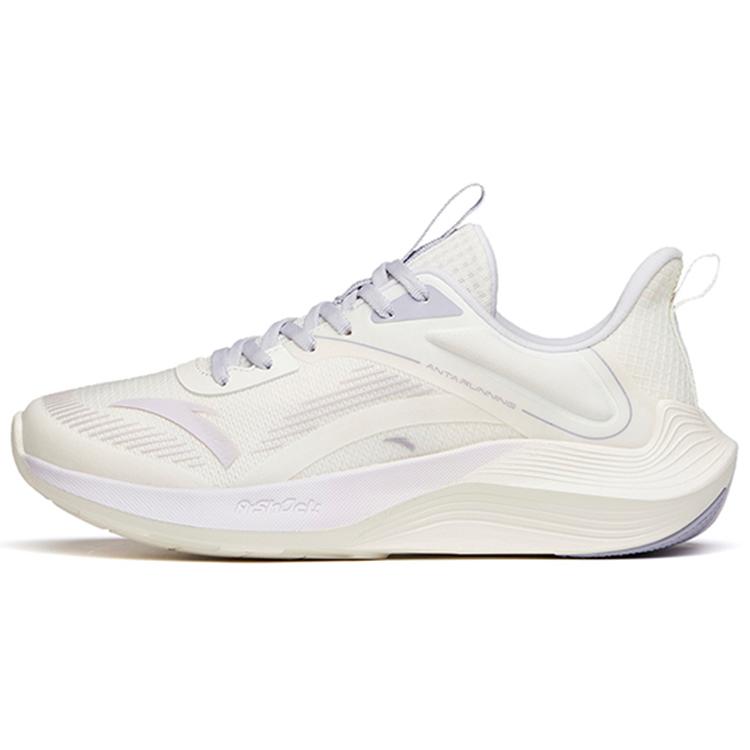 New Anta DuCi1 Cushioned Slip Resistant Abrasion Resistant Low Top A Shock Casual Running Shoes Women's White Purple Gray 922325581-2