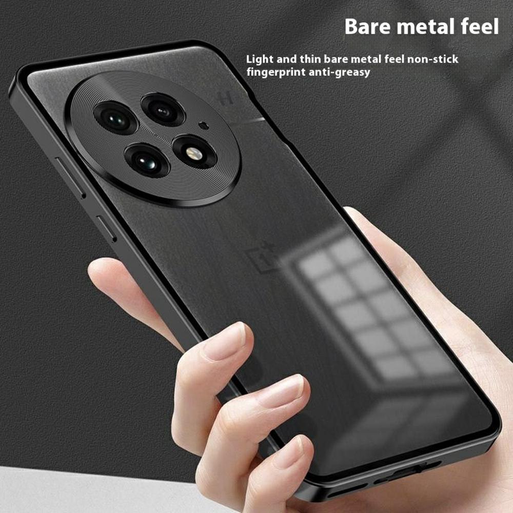 For OnePlus 13 Matte Case Aluminium Alloy+PC Phone Cover Pop-Up Snap Lock