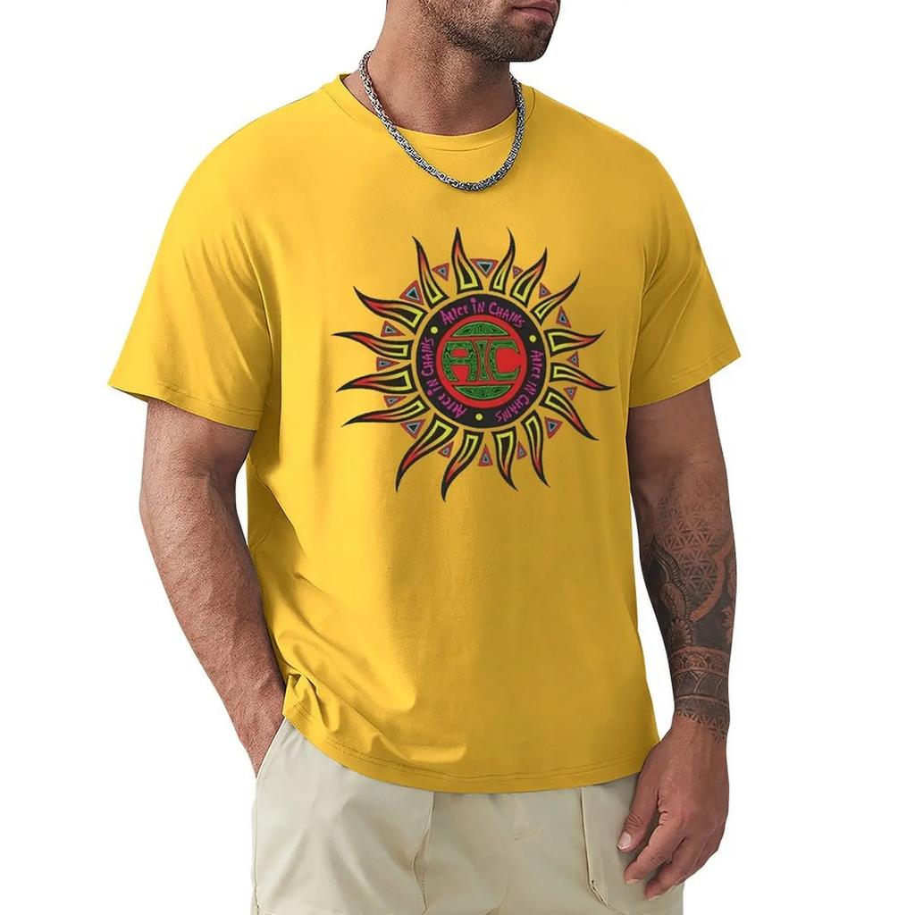 Tričko Alice In Chains s logem Sun, Harajuku, krátký rukáv, 100% bavlna, grafické tričko