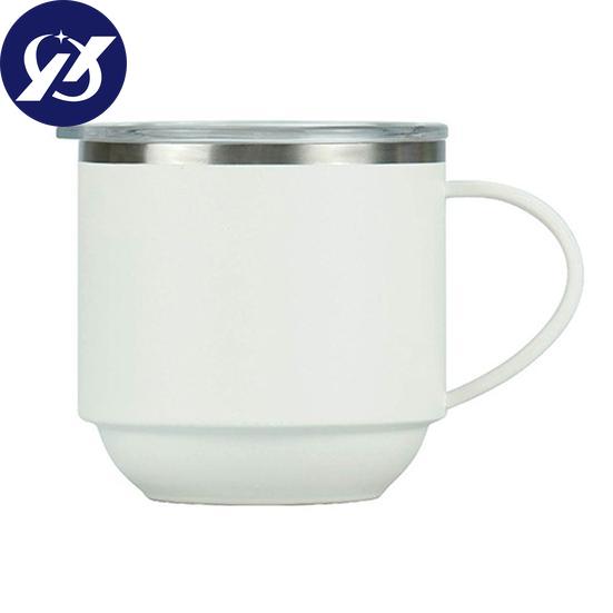Yousheng 330ml Insulated Cup with Handle Double Wall 304 Stainless Steel Winter Indoor Tea Coffee Drinking Thermal Mug for Daily Use