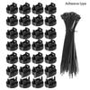 Universal Nylon Cable Tie Buckle-Heavy Duty Zip Ties Design Pin Cable Holder Button & With Ties Tool Bases With Plastic A4M9