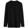 Calvin Klein Hollow Letter Long Sleeve T-Shirt Men tops Space-Black J324497-BEH