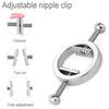 Adjustable Metal Nipple Clamps 1 Pair Breast Spring Stimulator for Role Play Bondage Adult Games Couple Restraint Accessories
