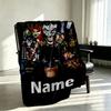 Custom Name Personalized Batman Print Blanket, Home Decor, Bedroom, Sofa, Camping, Couch, Gifts for Birthday Christmas