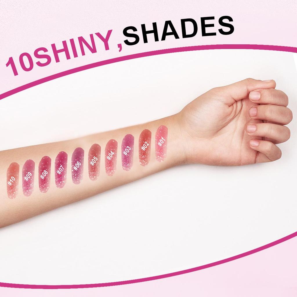 Diamond Pearlescent Lipstick Waterproof Long Lasting Non-stick Cup Matte Velvet Shiny Lipsticks Red Sexy Lips Makeup Cosmetics