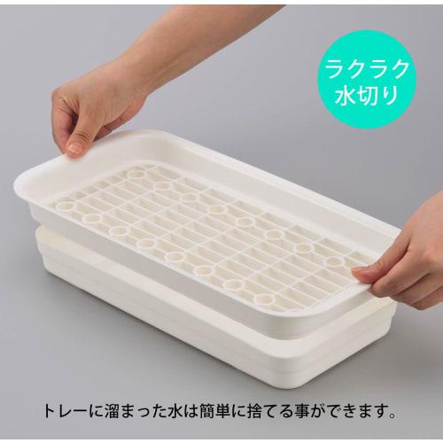 Inomata Chemical (Inomata-K) Dish Drainer, White, Pota, Made in Japan, 0052