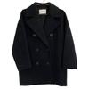 UNITED ARROWS Black UWSC Melton P-Coat coat 34 blackUsed