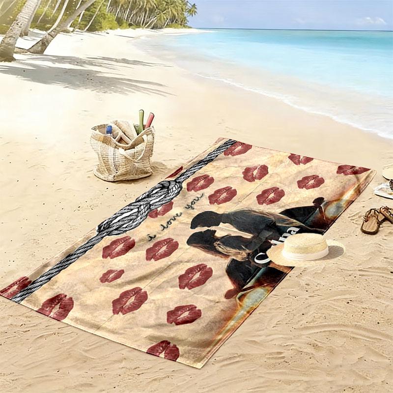 My Fault Print Beach Towel, Large Soft Quick Dry Towel for Beach Camping Swimming