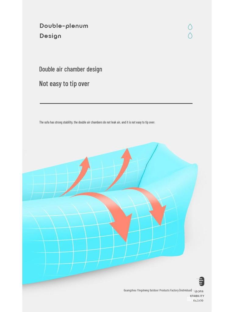 Portable Inflatable Air Sofa Bed for Outdoor Events - Single/Double