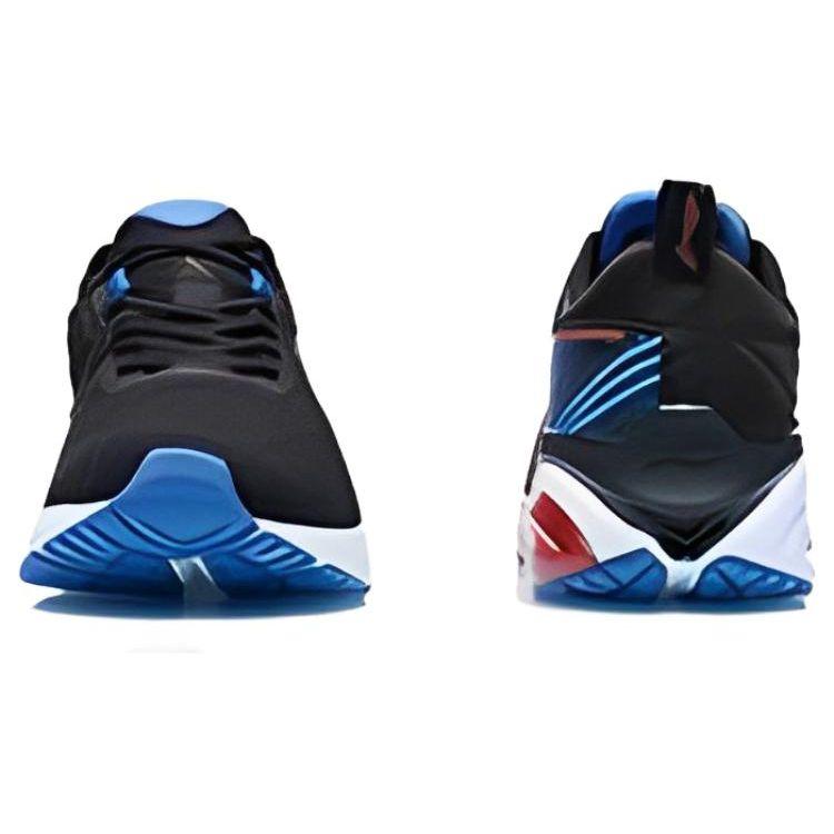 Li Ning Shock Absorbing Durable Low Top Running Shoes Men Sneakers Black ARSR039-4
