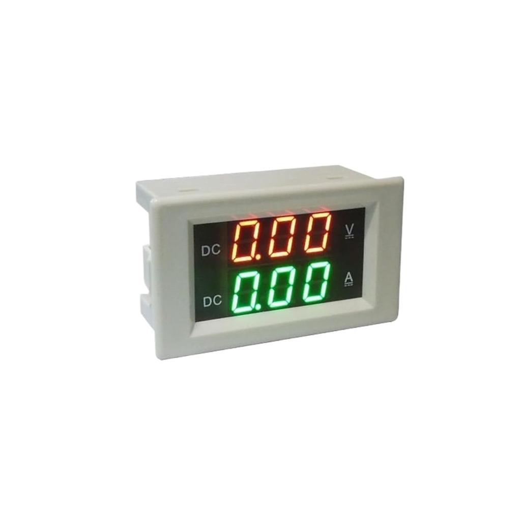 DC 0-999mA DC99.9mA DC9.99mA DC Voltage Current Meter Ampere Meter DC0-100V 300V 600V LED DC Volt Amp Panel Meter Voltage Tester (Color : Black