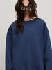 Autumn/Winter 2025 Stylish Versatile Solid Color Thick Round Neck Sweatshirt