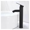 MitigEU Basin Faucet, High Spout Design, Single Hole Faucet, for Countertop Bathroom Sink In Chrome Copper with Removable Foam