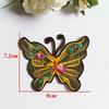 6Pcs/Set Colorful Butterfly Fowers Embroidered Patches Applique Clothing Patch Decoration