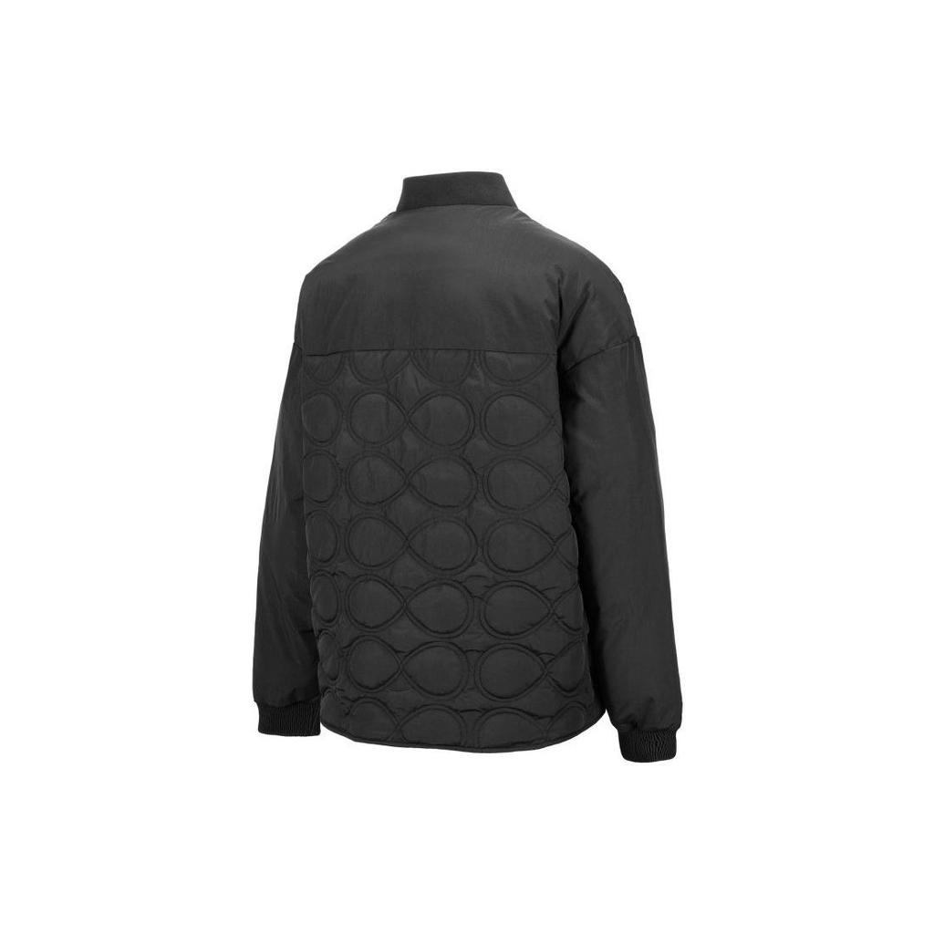 Puma Solid Color Logo Print Stand Collar Long Sleeve Jacket Women Jackets Black 539574-01