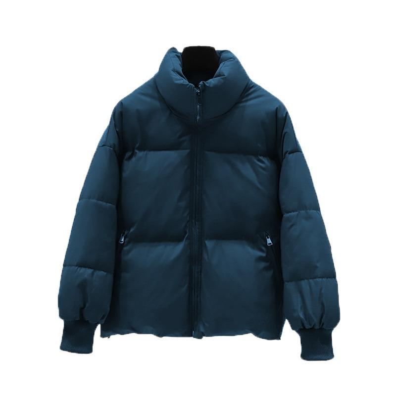 Winter cotton-padded clothes Women's short short short men's new down cotton student stand-up collar cotton-padded jacket Bread jacket