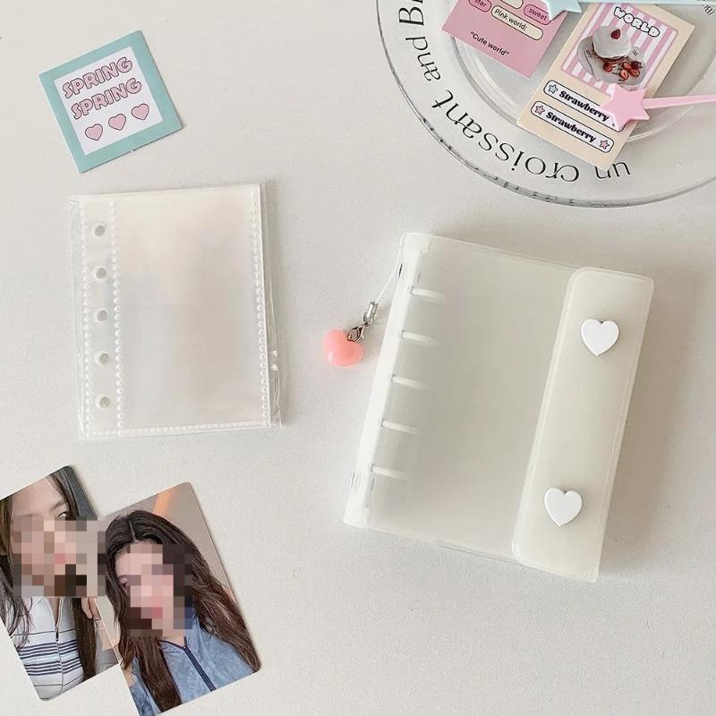 M5 Size Casual Korean Fashion Photo card Holder Sweet Candy Color Scrapbook Case for Notebook Student Supplies