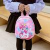 Adorable Cartoon Unicorn Backpack For Kids Stylish Pink Nylon School Bag