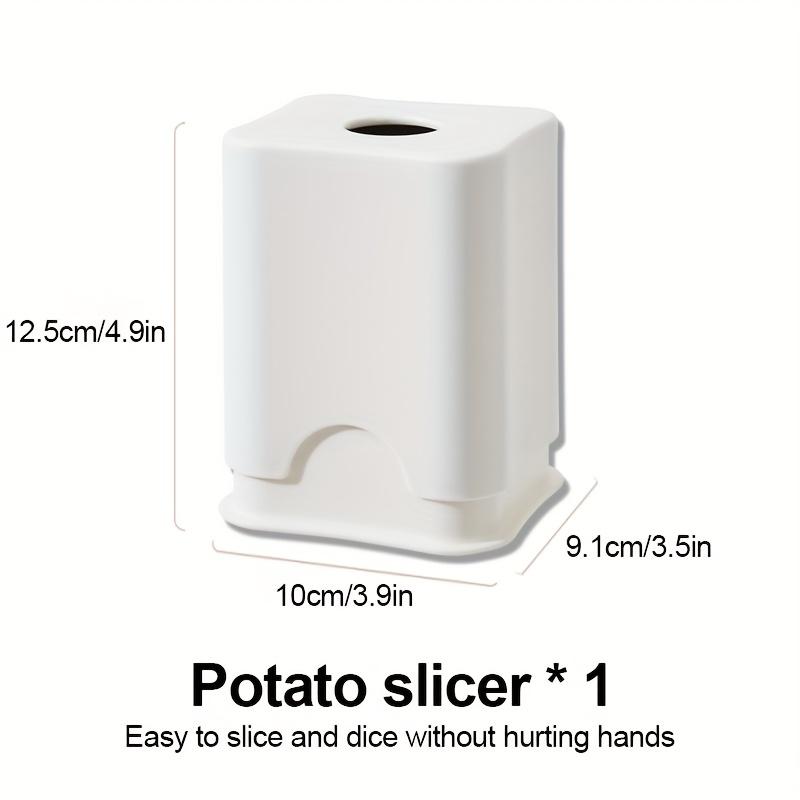 

49-Grid Potato Cutter - Durable Stainless Steel Slicer for Home & Commercial Kitchen, Safe & Efficient Vegetable Chopper. білий