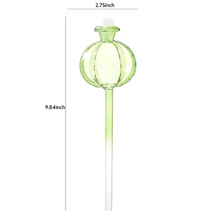 1/2Pcs Pomegranate Flower Watering Machine Glass Creative Modeling Watering Machine Pot Lazy Watering Machine Tulip Waterer