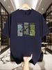 Unisexs Bicycle Art Graphic Tee Casual Cotton Short Sleeve Tops