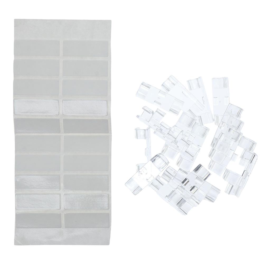 

60 шт. зажимы для проводов ПК, прозрачные зажимы для проводов, настенные зажимы для проводов, дом, офис, автомобиль, стол