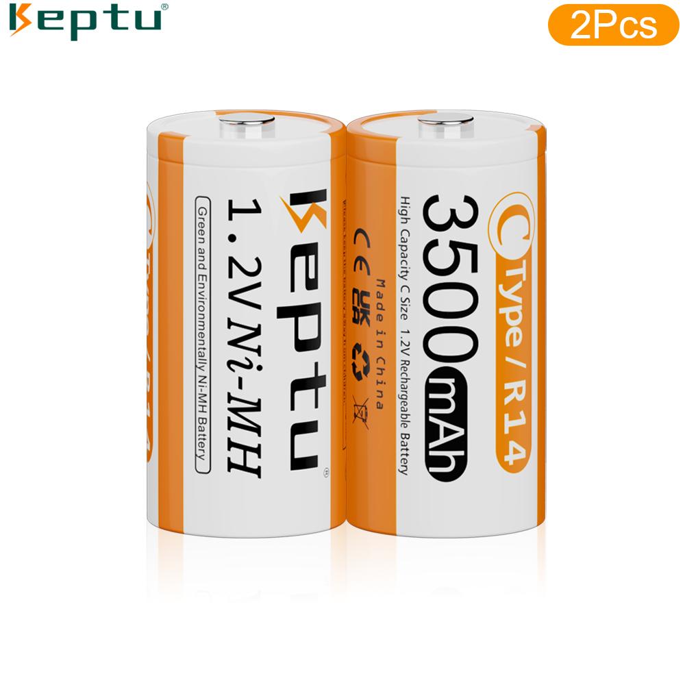 Аккумуляторная батарея KEPTU 3500 мАч 1.2VC Ni-MH с низким саморазрядом для бытового фонарика водонагревателя игрушки