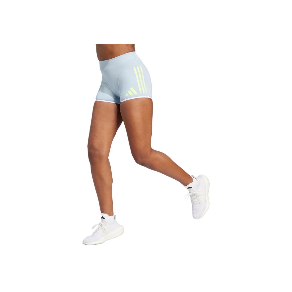 adidas Imprimeu Logo Simplu Confortabil Colanți Sport Scurți Femei Scurți Albastru-Deschis HZ2534