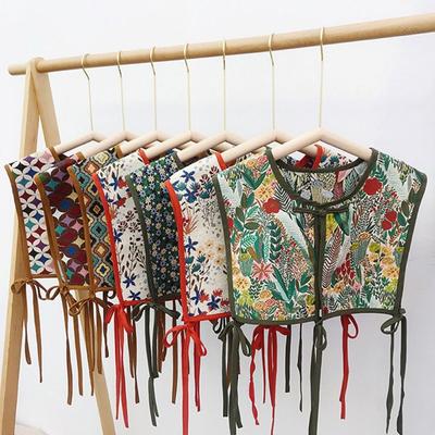 Detachable Scarf Embroidery Coat Cover Decorating Fashion Shirt Fake Collar  for Women