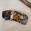Fashionable leopard print without damaging hair, hair comb with reverse insertion - retro style, suitable for daily use