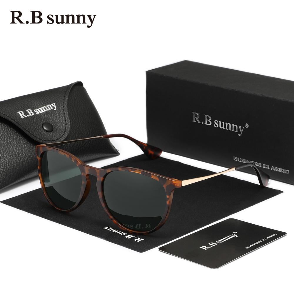RBsunny Polarizované Dámské Sluneční Brýle Módní Luxusní Anti-UV400 Brýle Kulaté Kočičí Oko Leopard Řidičské Dámské Shiopping Brýle