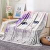 Coperta in Flanella con Stampa di Gatti Bianchi, Alta Qualità, Confortevole per Tutte le Stagioni, Decorazione per la Casa, Calore e Comfort, Perfetta per Regali di Natale