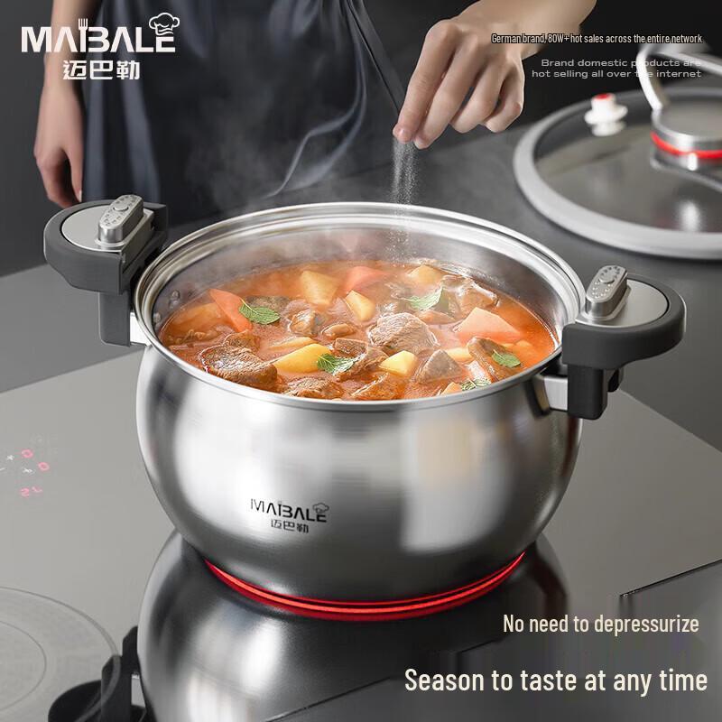 Mayballe M-3001 26CM Stainless Steel Micro Pressure Cooker