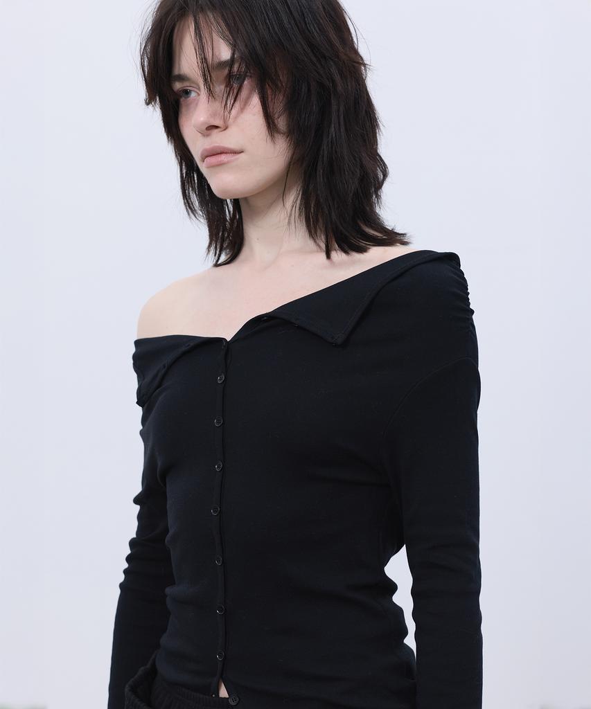 LCDC™ Two-Way Button-Up Top (Black)